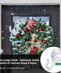 Alternative view of ANDGOO 4 Pack Large Suction Cup Hooks for Door Wreaths. Wreath Hangers for Front Door. Glass. Window. Shower. Upgraded 1.9 Diameter Wreath Holder. No Tools. No Damage. Holds Up to 22 lbs